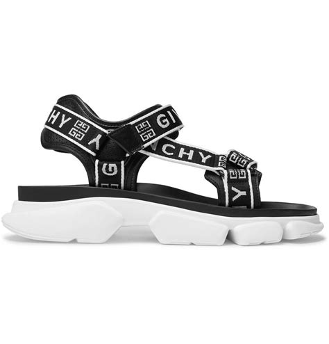 givenchy jaw logo web sandals|Givenchy high heel sandals.